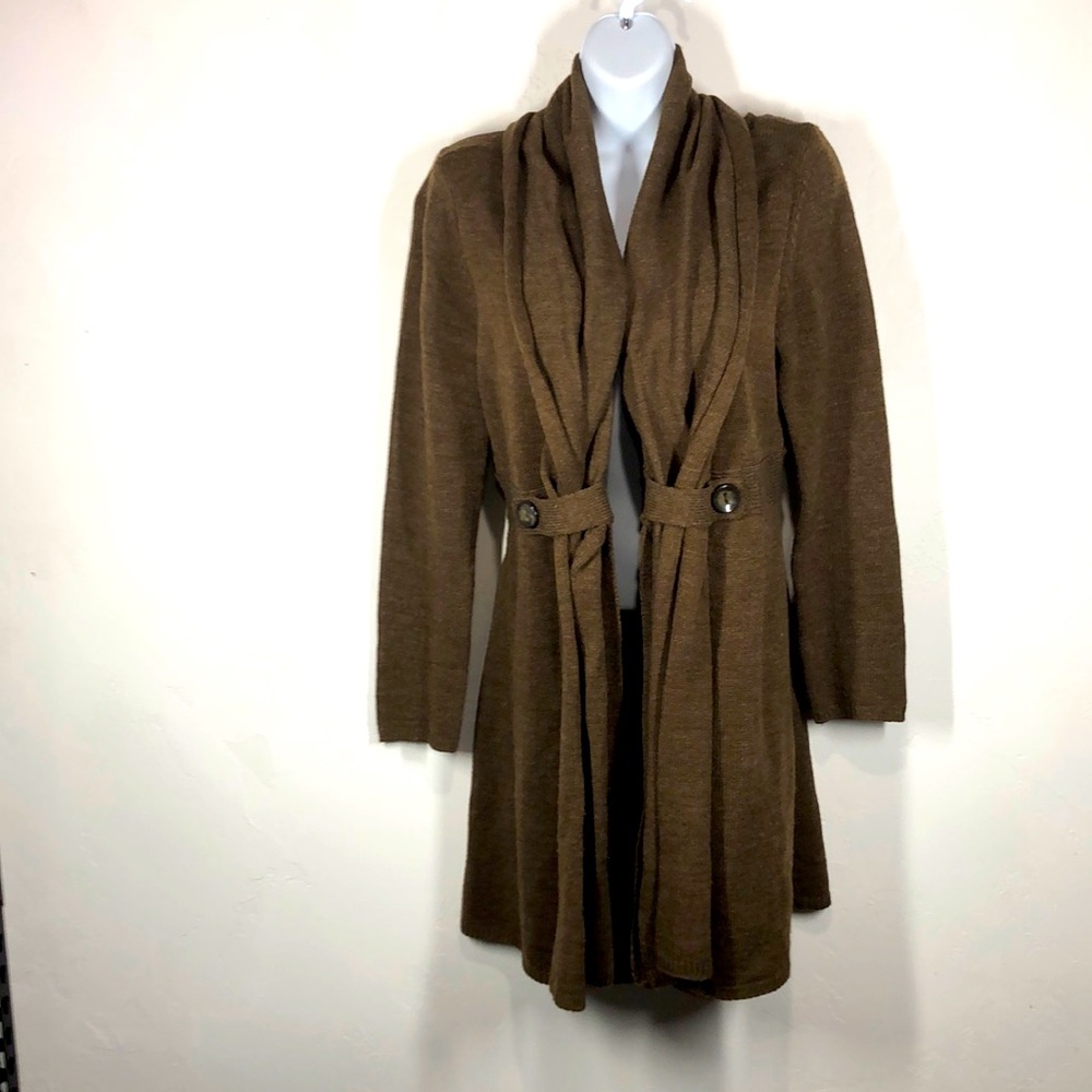 Chaudry KC brown cardigan size medium